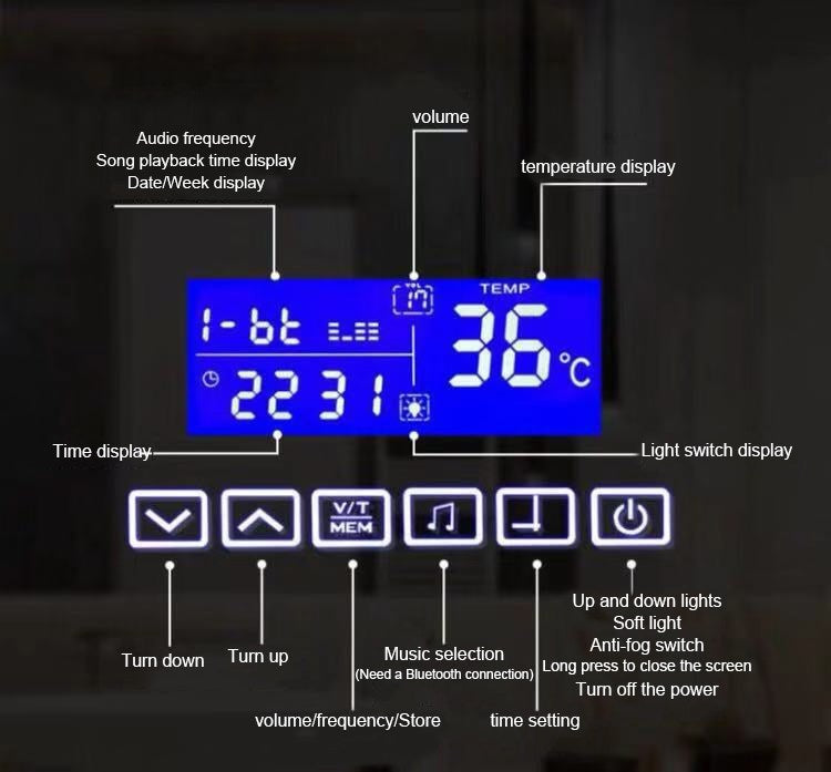 MOA606  55" LED MIRROR
