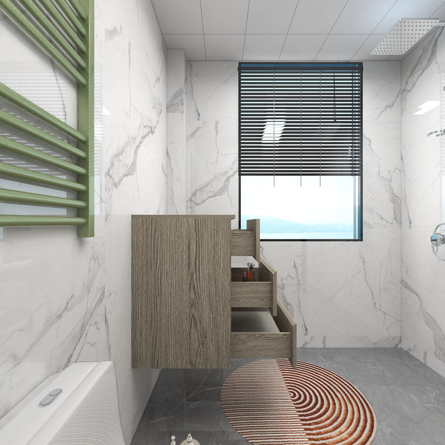 BTO 20" Modern Floating Bathroom Side Cabinet