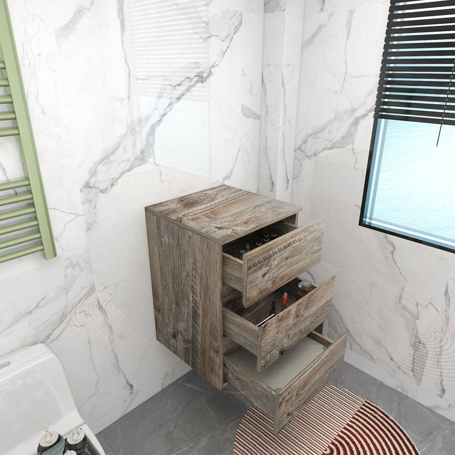 BTO 20" Modern Floating Bathroom Side Cabinet