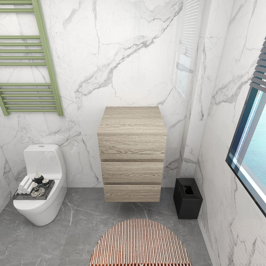 BTO 20" Modern Floating Bathroom Side Cabinet