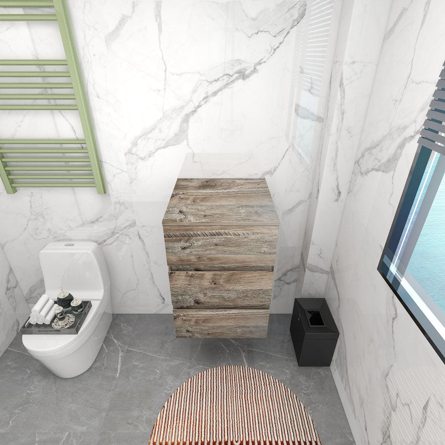 BTO 20" Modern Floating Bathroom Side Cabinet
