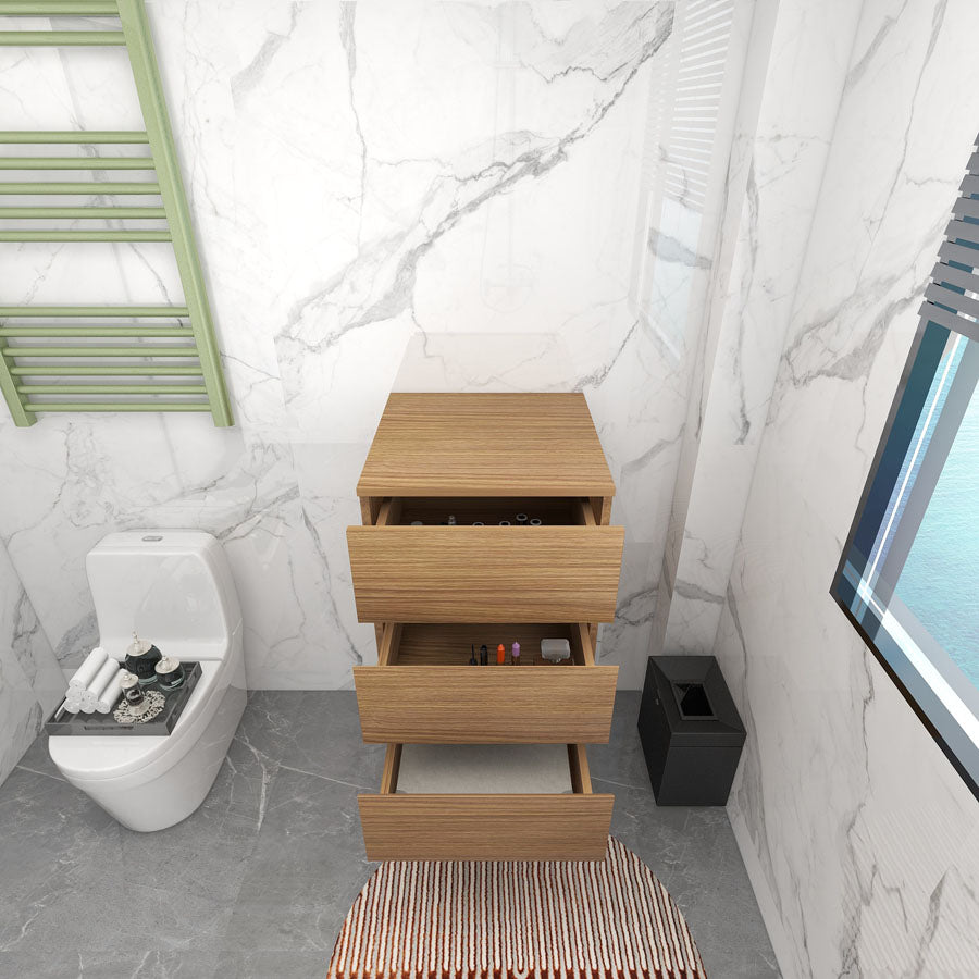 BTO 20" Modern Floating Bathroom Side Cabinet