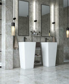 E-P06 White Pedestal Sink