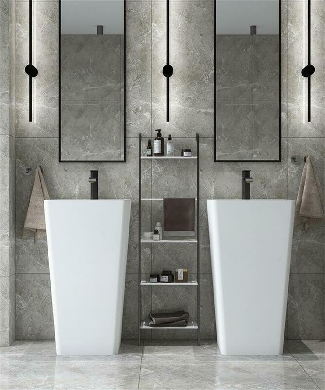 E-P06 White Pedestal Sink
