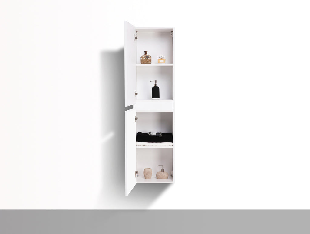 MOB Bathroom Linen Side Cabinet w/ 2 Storage Areas