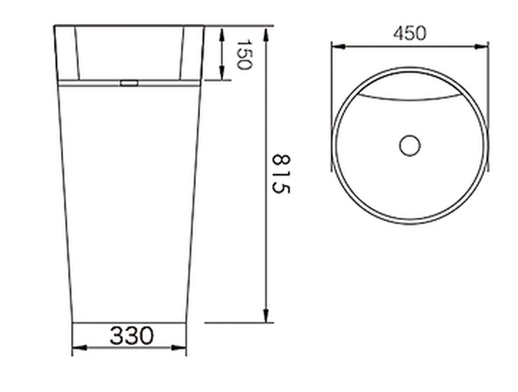 E-P03-2 White Pedestal Sink