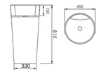 E-P03-2 White Pedestal Sink