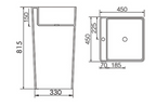 E-P06 White Pedestal Sink